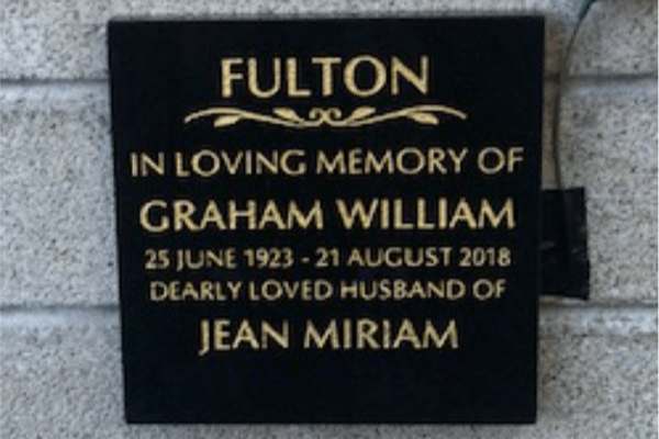 Headstone World - Products - Cremation Plaques - Niche Wall Plaque 2