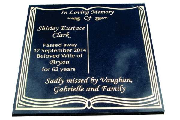 Headstone World - Products - Plaques - On Ground Plaque