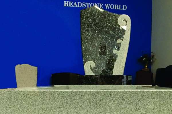 Headstone World - Products - Plot Enclosures - Four Wall Stone and Plinth